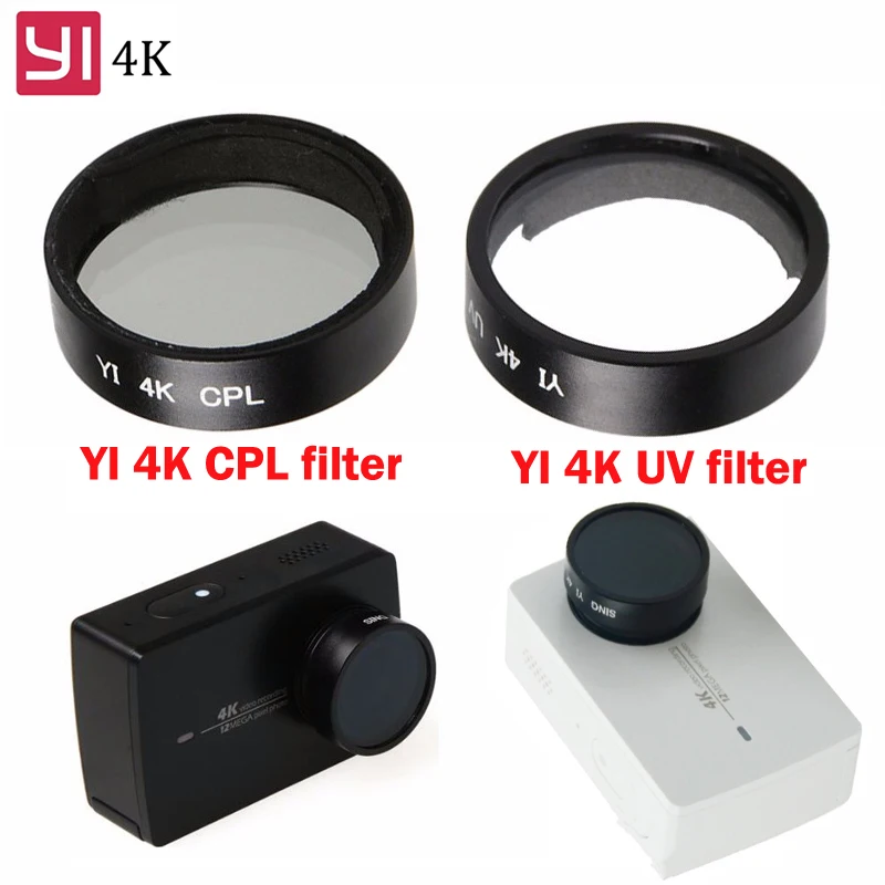 

Sports Camera Yi 4K Accessories UV CPL Circular Polarizer Filter Cover Lens Protective For Xiaomi Yi II 4K Xiaoyi Action Camera