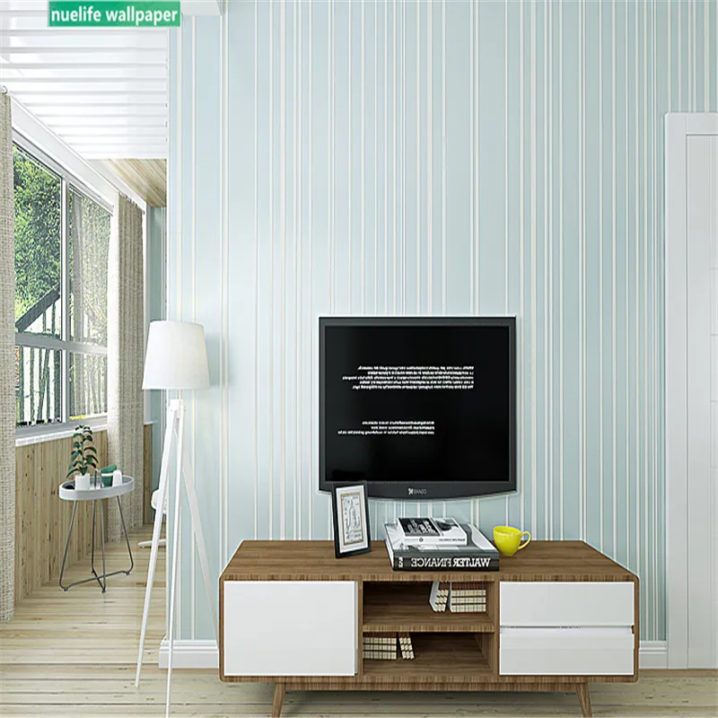 Современные одноцветные вертикальные полосы шаблон обои спальня гостиная Свадебные комнаты магазин ТВ диван фон обои