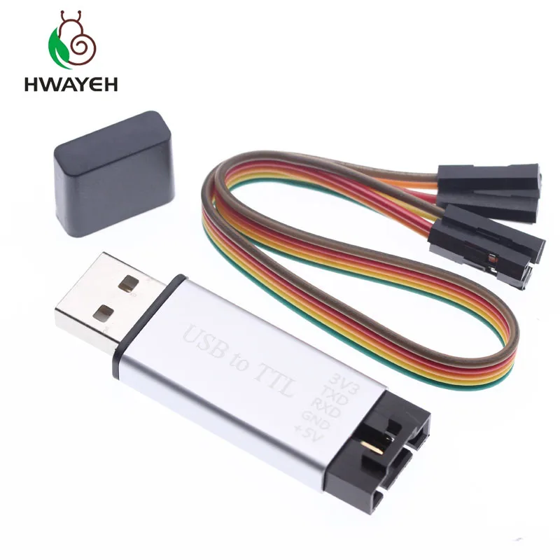 Алюминий оболочки CP2102 USB 2 0 для TTL UART модуля 6Pin последовательный преобразователь