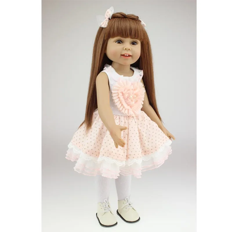 

2018 Best Girl Christmas Gift Beautiful Baby Toys Handmande 18 Inch Doll American Girl