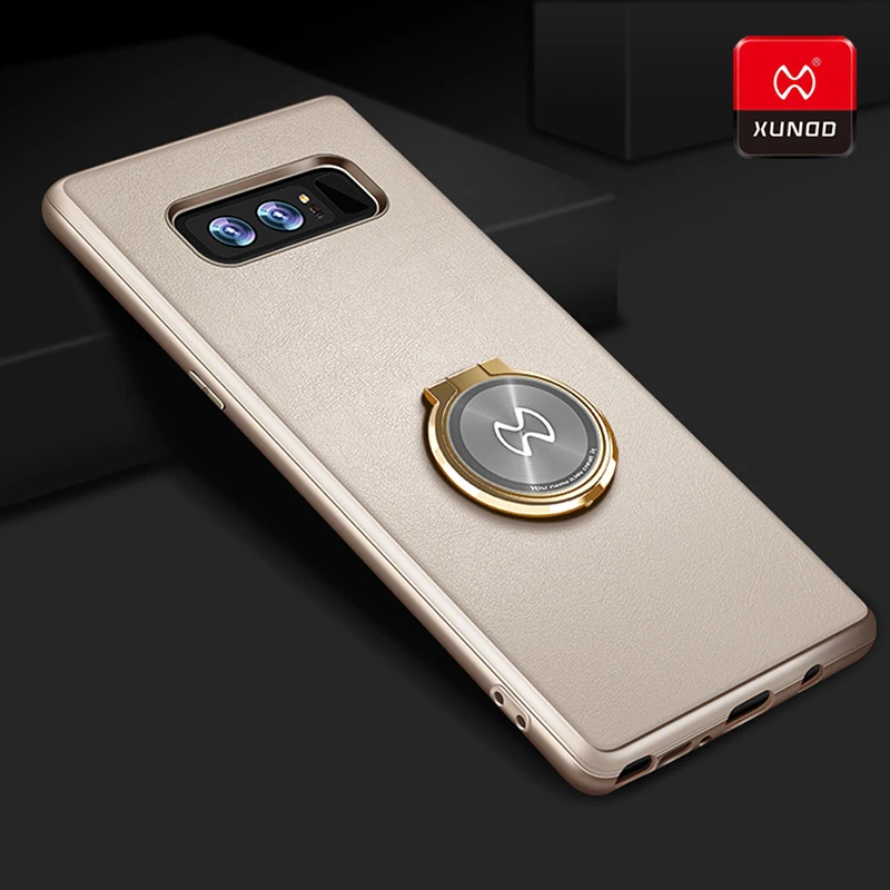 

luxury finger ring car holder case for samsung galaxy note 8 9 phone leather shockproof silicone 360 full Protection cases cover
