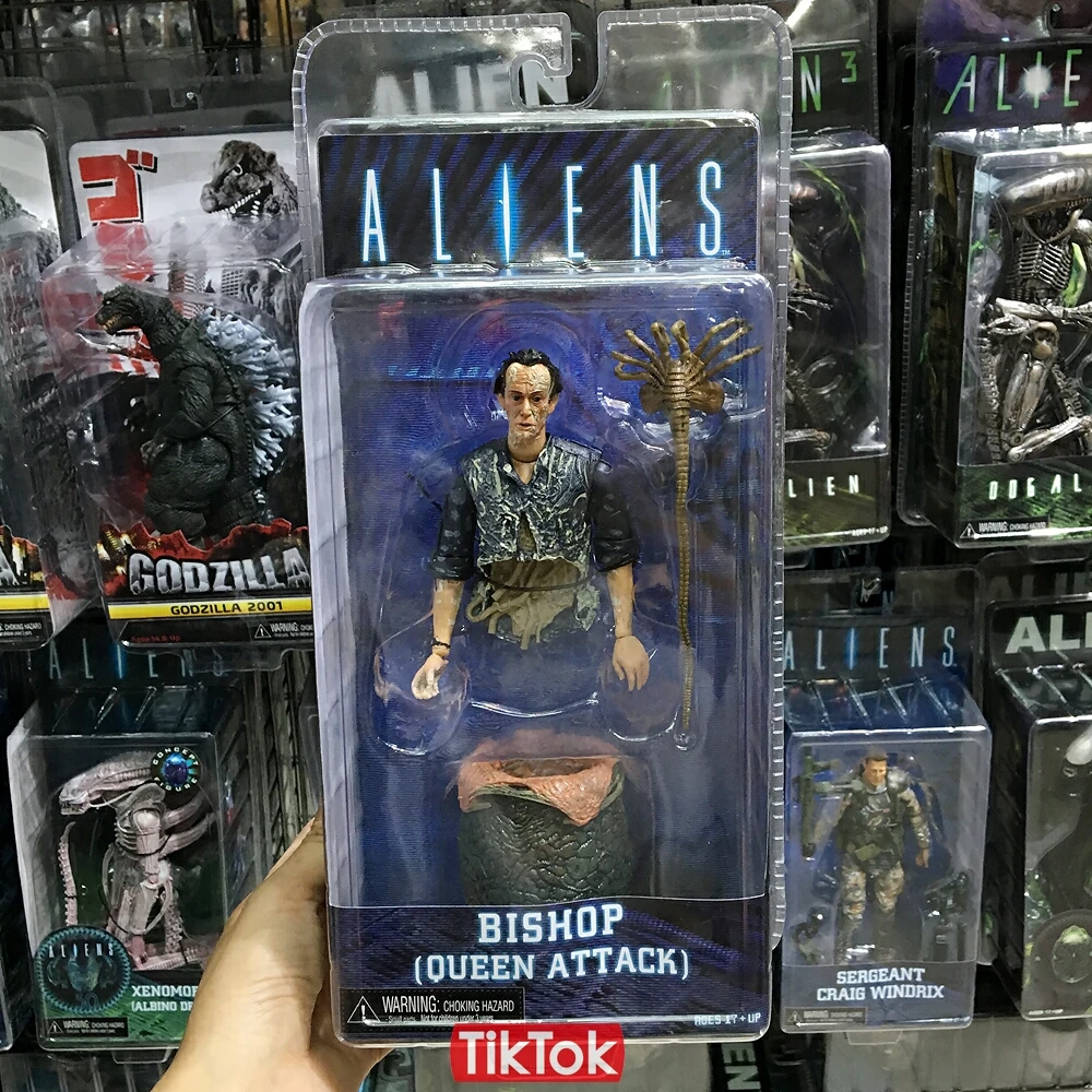 Neca Aliens Figure Bishop Queen Attack Alien PVC