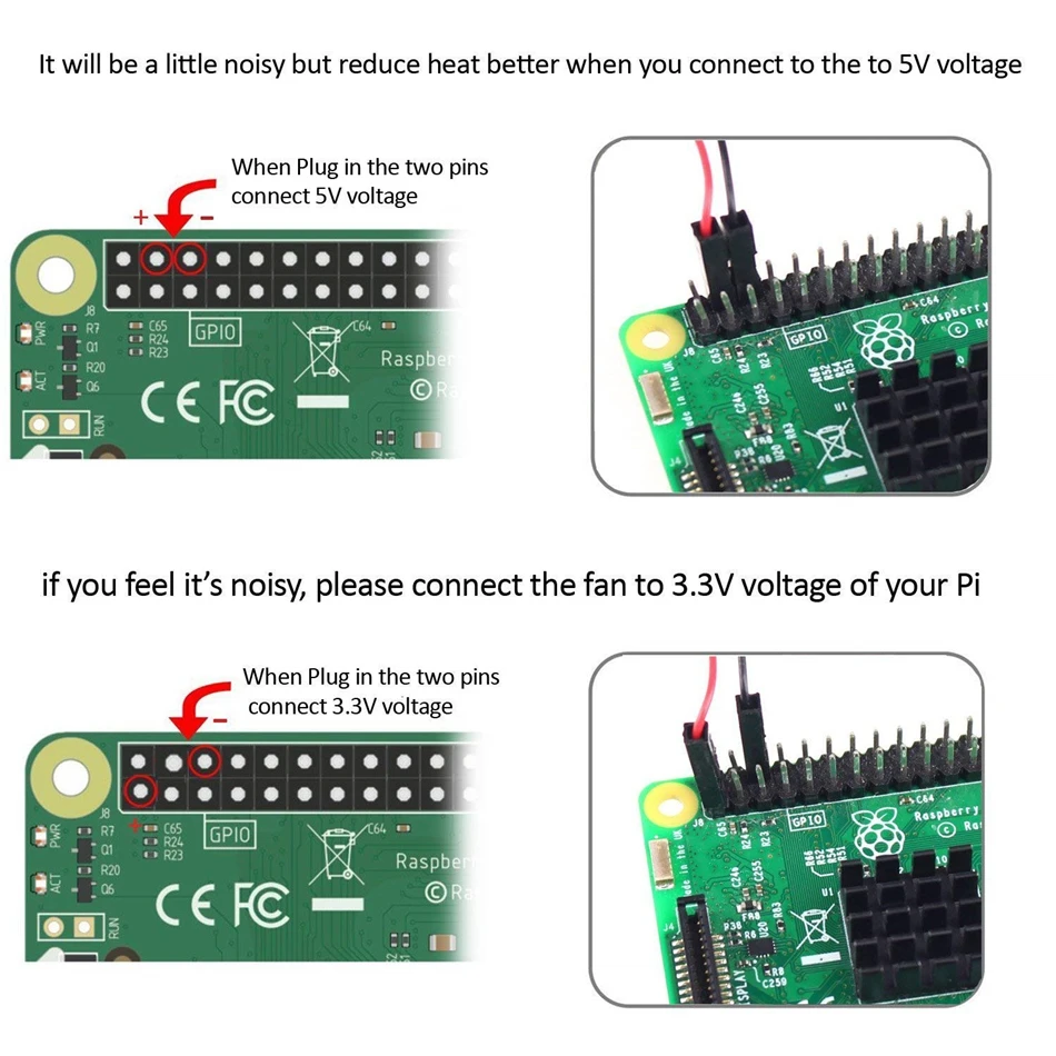 DC 5V 0.2A Бесщеточный вентилятор охлаждения процессора с винтами для Raspberry Pi 3/Pi 2 Модель B RPI B