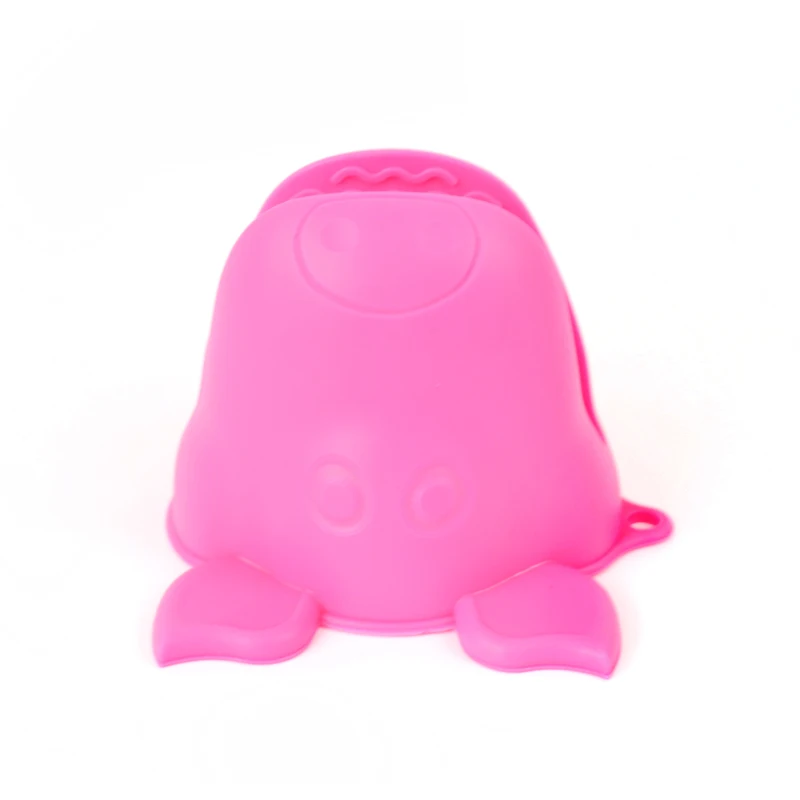 

Pink Insulation Non Stick Anti-slip Pot Holder Clip Cooking Baking Oven Mitts Kitchen Silicone Heat Resistant Gloves Clips