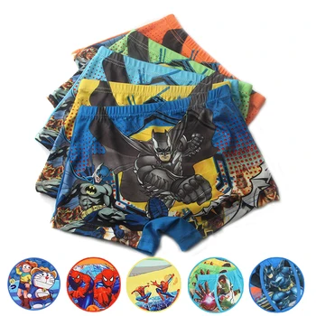 

Marvel boys cotton Underwear Movie Comic Boxers Underpants super hero Spiderman Superman kids Panties male Under wear briefs