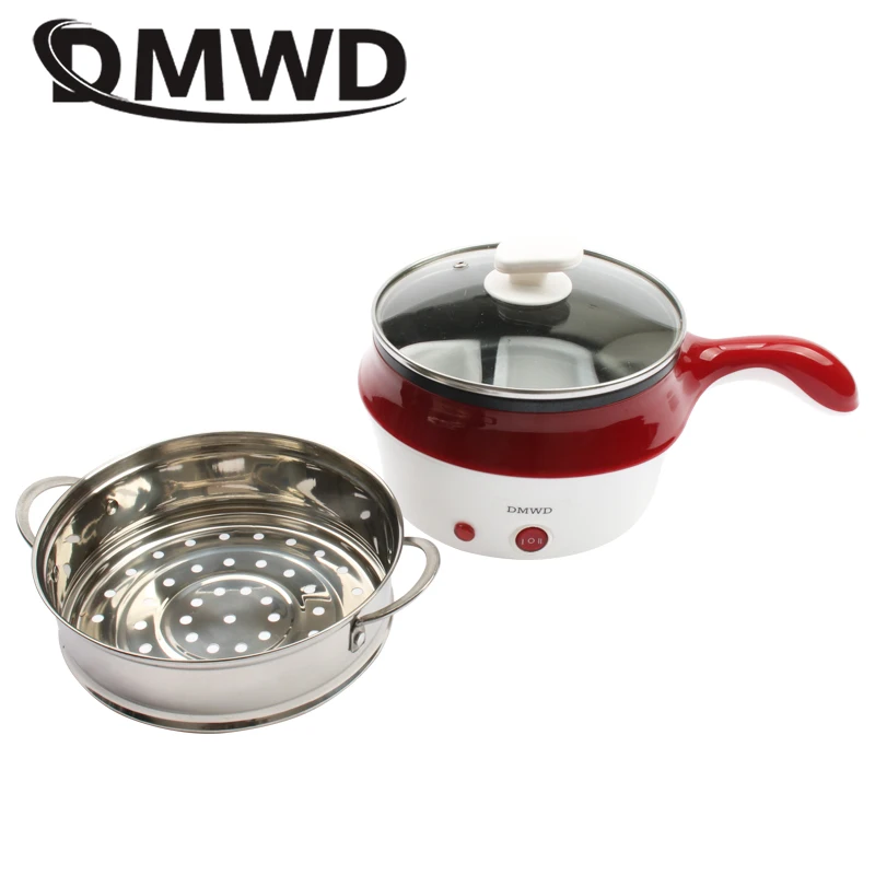 DMWD универсальный Электрический двухслойный Hotpot мини-лапша плита антипригарная сковорода паровые яйца суп варочный горшок пищевой пароварка