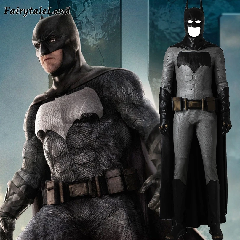 

Batman costume Halloween superhero costumes adult batman leather mask boots Batman Cosplay Justice League costume suit
