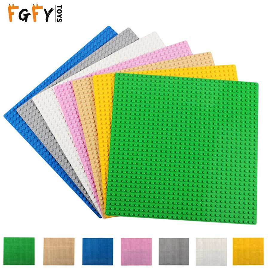 LEGOINGLY Duplos Dots Base Plate for Bricks 5 Colors Baseplate Board Compatible with legoed DIY Building Block Toys For Children