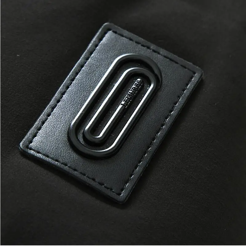 MUDI зимняя куртка мужская теплая длинная пуховая Smart casual Epaulet Parka M long Black утепленное