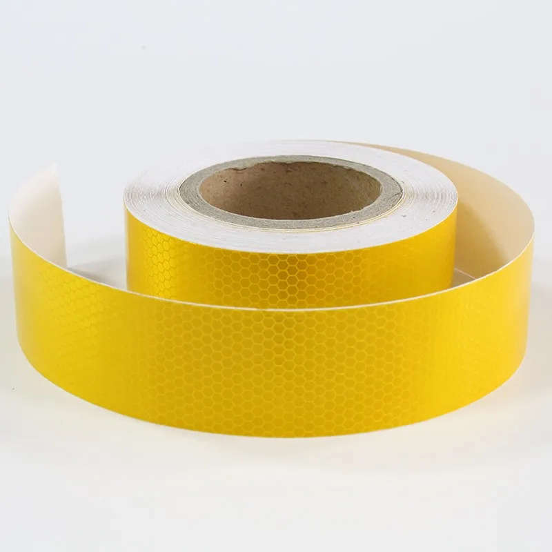 5cm Wide Reflective Tape Safety Warning Conspicuity Film Adhesive tape 2" width red white yellow blue green.