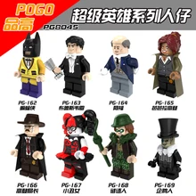 80 шт. PG8045 супергерой Marvel Харли Куинн капитан Барбара Гордон Риддлер Бэтмен Пингвин строительные блоки детские игрушки