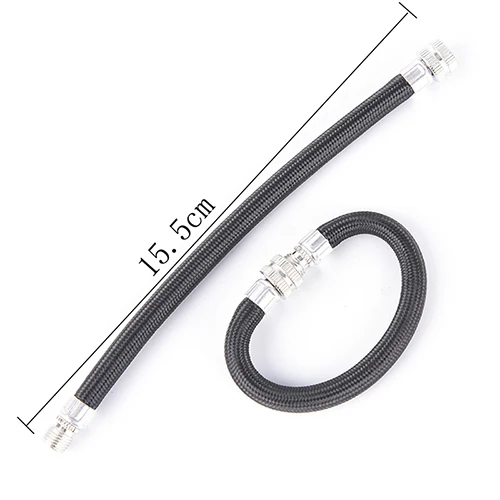 2PCS Bicycle Pump Extension Hose Inflator Tube Pipe Cord Cycling