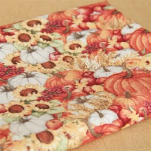 110 см х 50 см Ретро Тыква Подсолнух хлопок ткань ручной работы DIY домашняя игрушка ткань украшение дома ткань