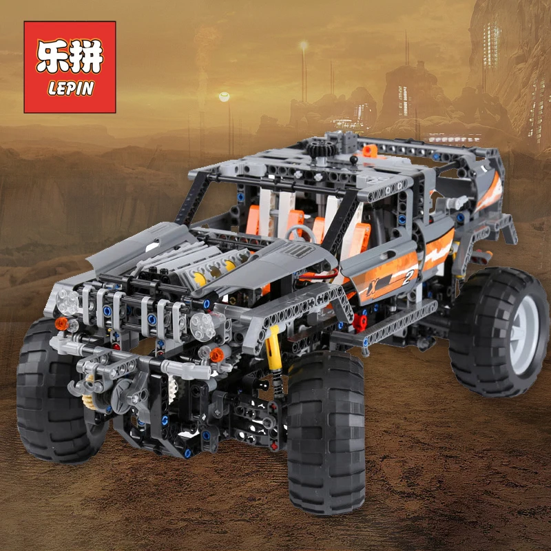 

Lepin 20030 Technic 4x4 Motors Drive Car Remote Control Model RC Off-Road Vehicle Set Building Blocks Bricks kids Toy 8297