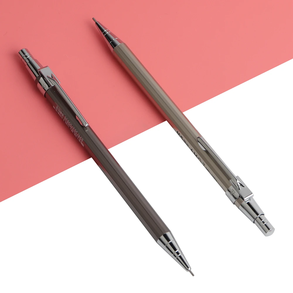 1PCS Baikingift High Quality Full Metal M&G Mechanical Pencil 0.5-0.7mm For Professional Painting And Writing School Supplies