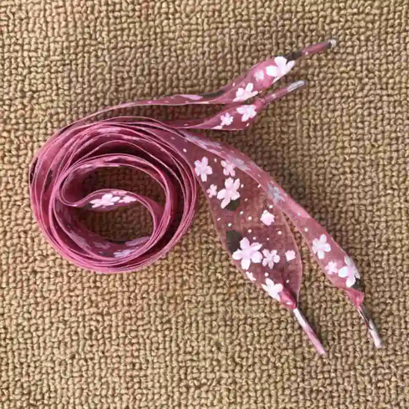 120 см Снежинка пряжа плоские атласные шелковые ленты шнурки Спортивная обувь Кроссовки кружевные струны вечерние шнурки 1 пара - Цвет: pink