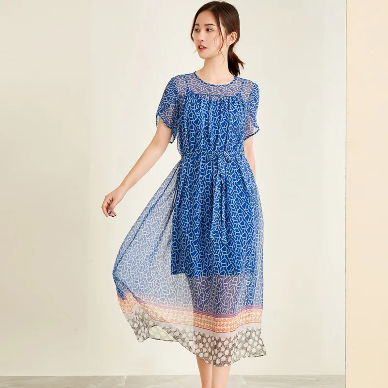 Zijden bloemen plus size zomer jurk vrouwen s sexy club retro beach boho jurken lange 2019 sky blue bloem riem taille slim fit Zijden bloemen plus size zomer jurk vrouwen s sexy club retro beach boho jurken lange 2019 sky blue bloem riem taille slim fit