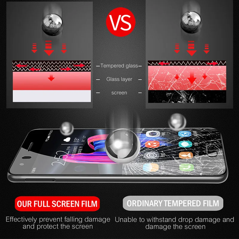 19D изогнутое полное покрытие из закаленного стекла для huawei Nova 3 3i 3E 4 4E защита экрана Y7 Y5 Y6 Prime Y9 защитная пленка