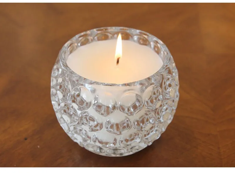 Crystal Ball Glass T.light Candle Holder Birthday Decorative Candles Holder 3 X 3 Inch 1- Pcs