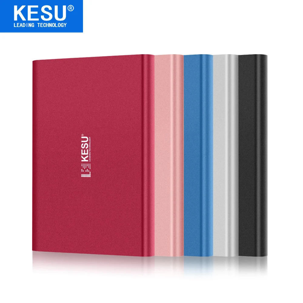 KESU 2.5 Metal Portable External Hard Drive USB3.0 120GB 160GB 250GB 320GB 500GB 1TB 2TB HDD External HD Hard Disk 5 Color