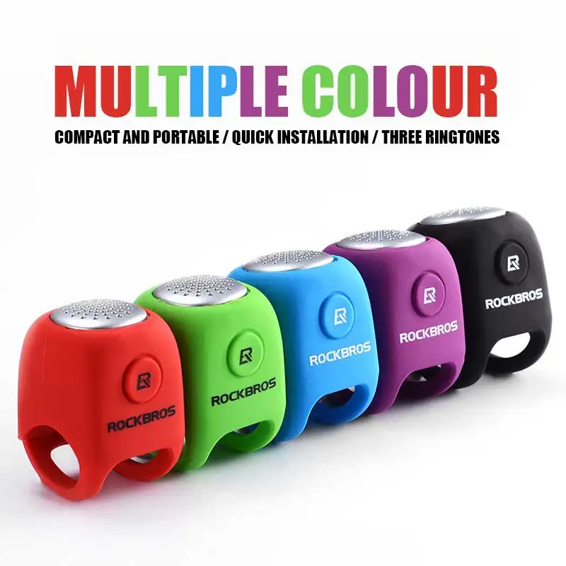 

Electric Cycling Bells 110 dB Horn Rainproof MTB Bicycle Handlebar Bell Silica Gel Shell Ring Bell Light Bicycle Accessories