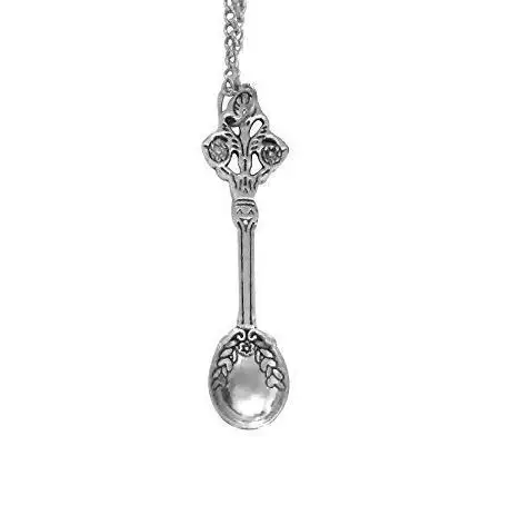 Us 0 92 16 Off Mini Schnupftabak Crown Spoonfu Loffel Halskette Anhanger Vintage Silber Buddha Kopf Katze Spaten Octopus Halsketten Schmuck Frauen