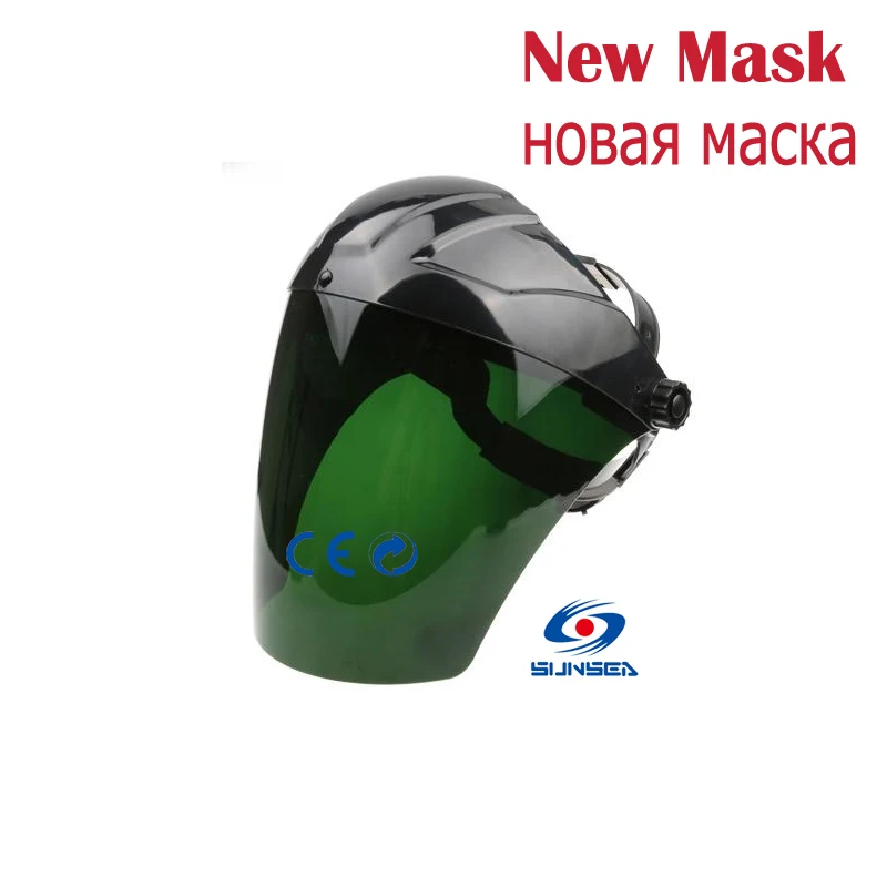 Новое поступление Mig Tig дуговая сварка защитные лицевые щитки маски капот, зеленый Din 8 шт сварочная шапка, шлемы CE