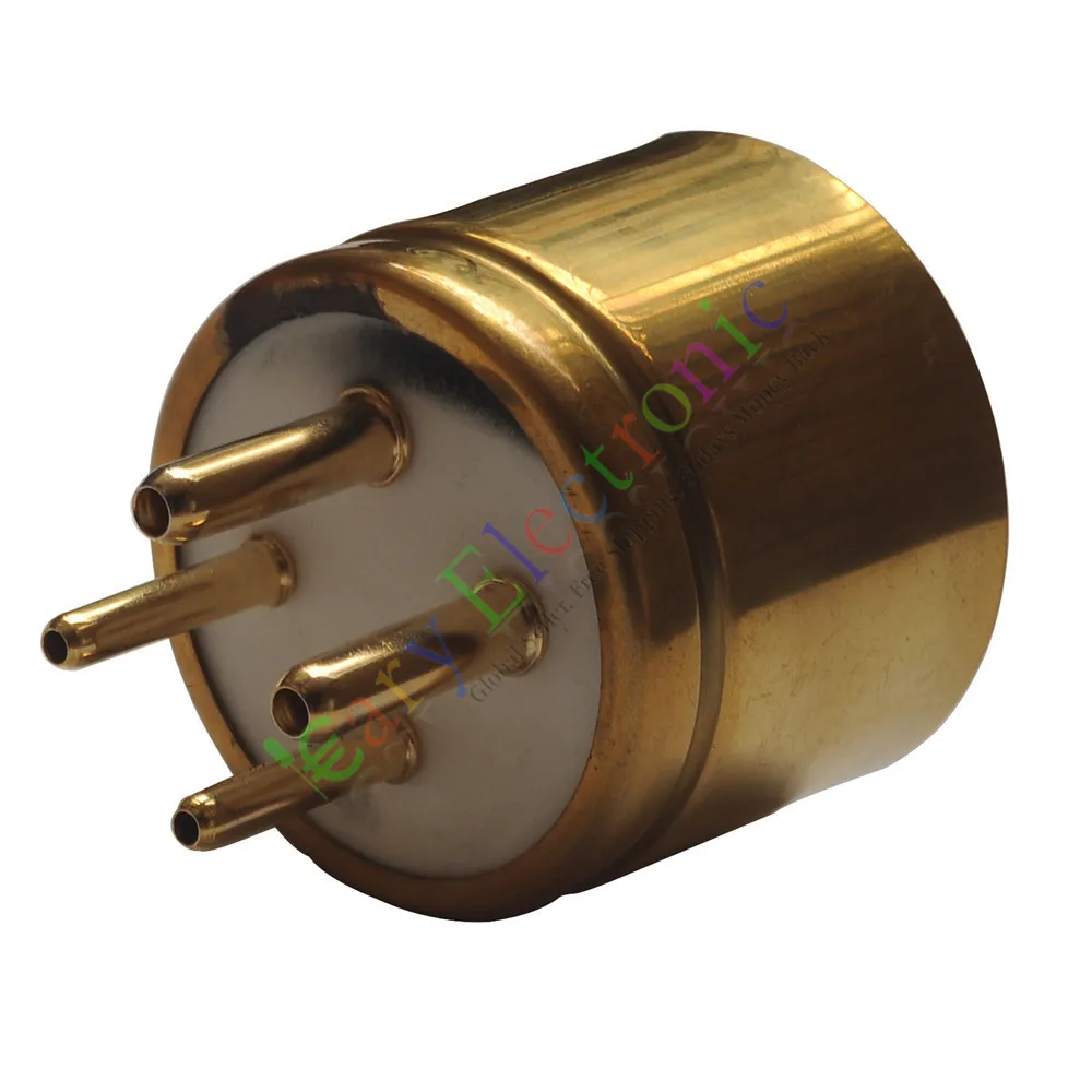 Wholesale and retail 6pc 4pin Gold Ceramics vacuum tube sockets base