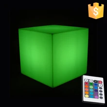 Mini LED cube / illuminated led table lamp / led cube 10cm RGB D10cm PE Decorative Led Cube free shipping 10pcs/lot