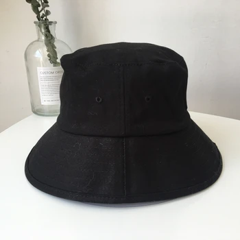 

2018 New Bucket Caps Sun Hats Sunproof Summer Care Foldable Travel Casual Dome Adult Hat Adjustable Fashion Solid Black Unisex