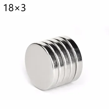 

200pcs Neodymium N50 Dia 18mm x3mm Strong Magnets Disc NdFeB Rare Earth ForCrafts Models Fridge Sticking 18*3mm 18mm*3mm