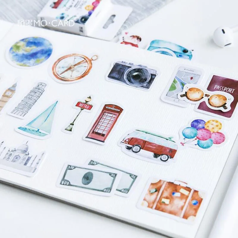 45 шт./компл. Kawaii Канцтовары наклейка Путешествие Creativa Bullet журнал альбом для