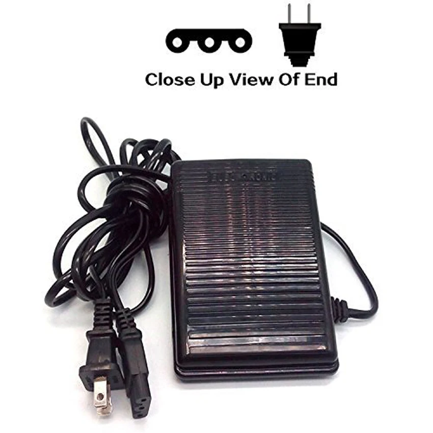 FOOT CONTROL WITH POWER LEAD CORD SMALL 3 PRONG PLUG fits JANOME NEW
