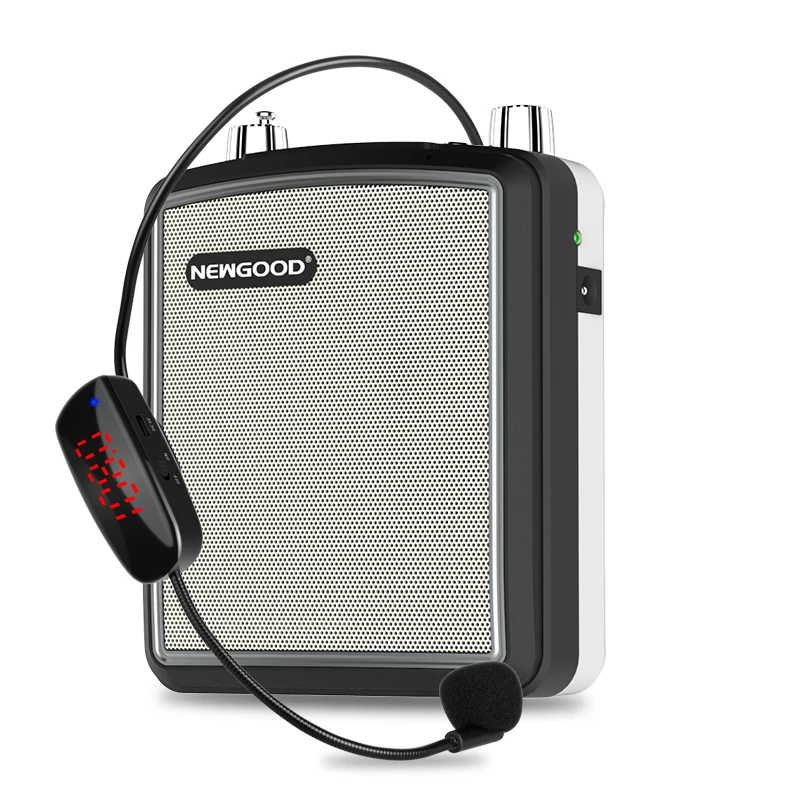 

20W Portable Wireless Voice Amplifier Outdoor Speech Teach Speaker UHF Wireless Microphone Amplifier FM Radio Loudspeaker record