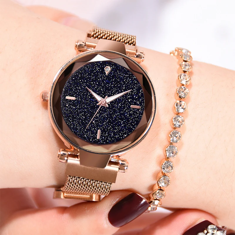 

Luxury Women Watches 2019 Ladies Watch Starry Sky Magnetic Waterproof Female Wristwatch Luminous relogio feminino reloj mujer