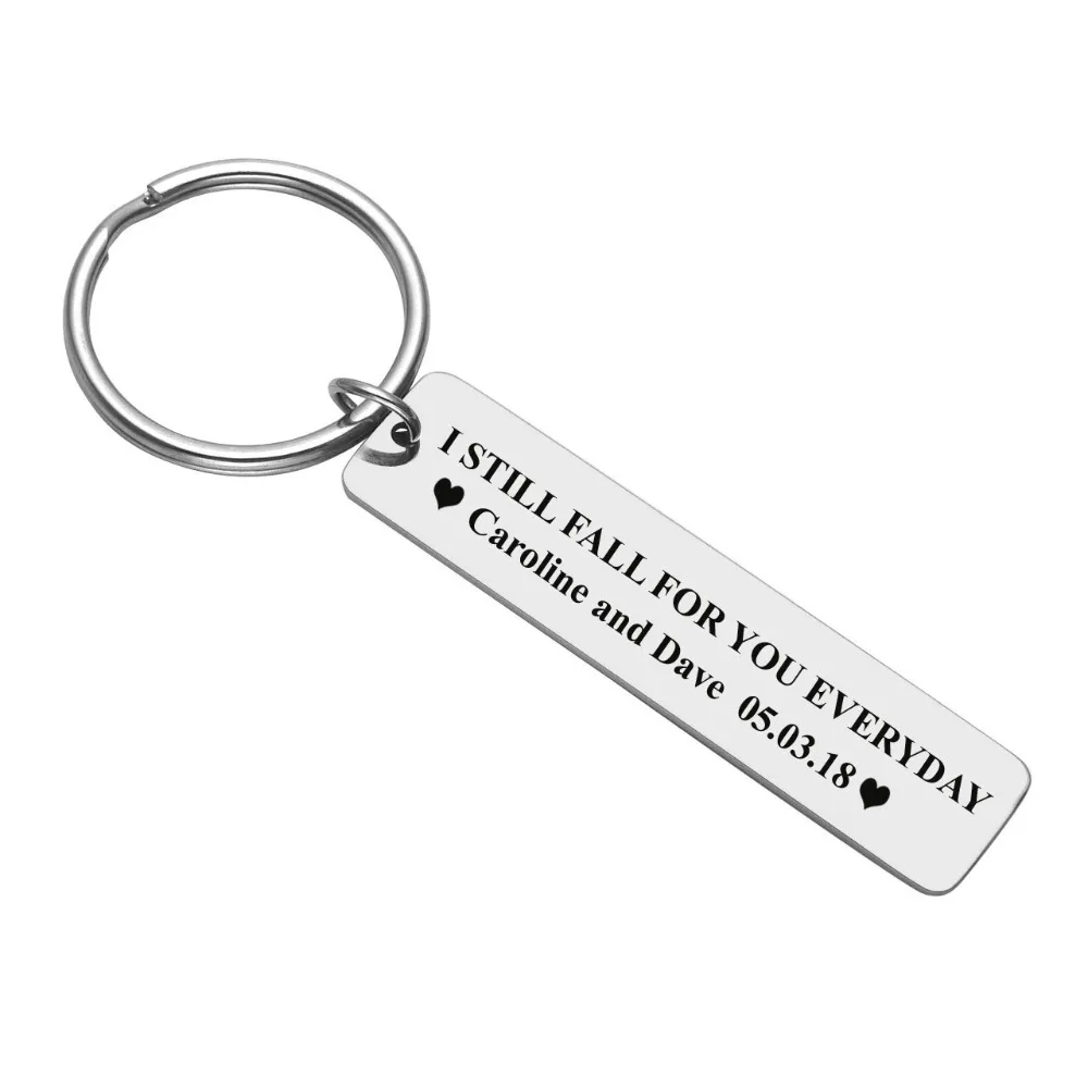 Personalized Master Custom Keychains, Personalized Key Rings, Rectangle