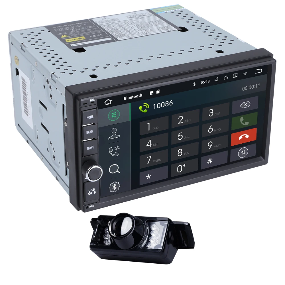 Top 2DIN Android8.0 4GRAM+32GROM AutoRadio OctaCore 7Inch Universal Car NO DVD Player GPS Stereo Audio Head Unit Support DAB DVR OBD 4