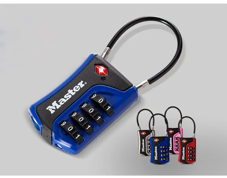 Master Lock TSA Luggage Lock WORD Numeric Combination Password Locks For Travel Luggage Suitcase Code Padlock Customs Lock  (2)