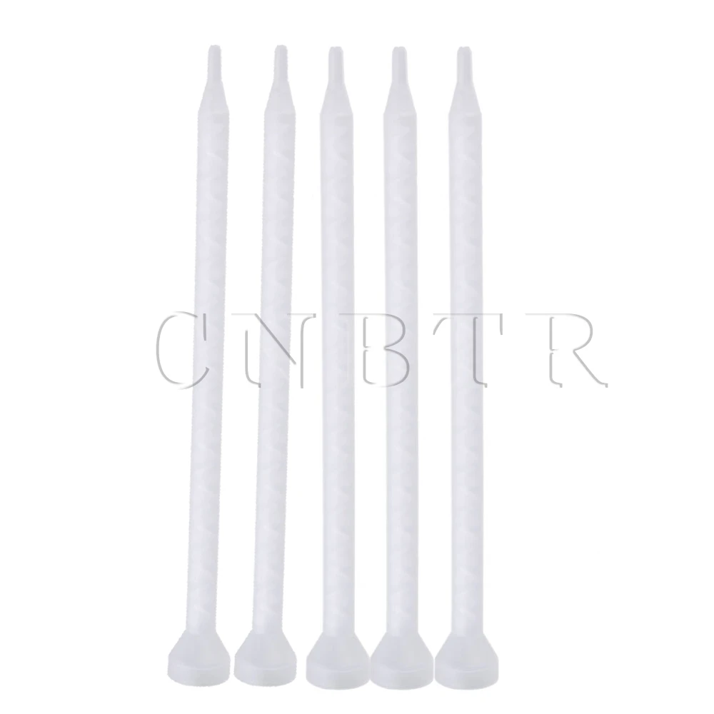 

CNBTR 5pcs 2mm MC06-24 Bell Mouth Adhesive Dispenser White Static Mixing Nozzle