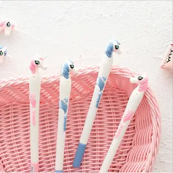 

[4Y4A] 5pcs/lot Cartoon cute unicorn gel pen cute signature student creative gift