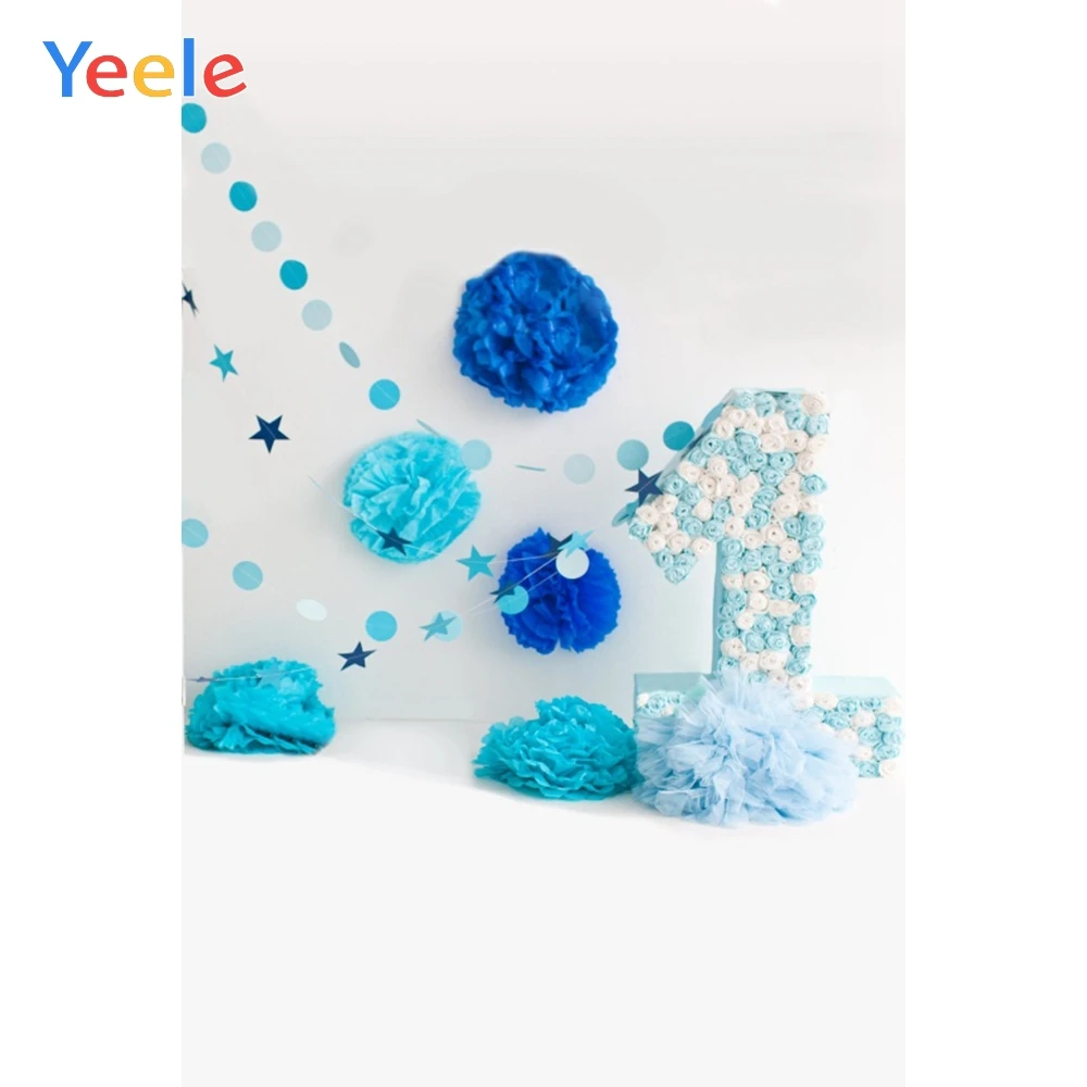 

Yeele 1st Birthday Photozone Paper Flowers Decor Photography Backdrops Personalized Photographic Backgrounds For Photo Studio