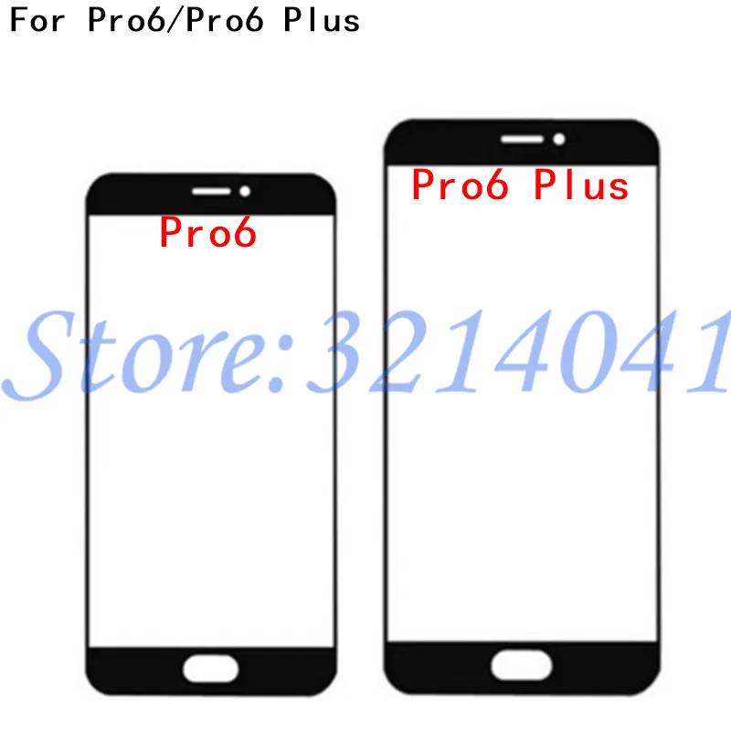 

Good quality Front Outer Glass Lens Replacement Part For Meizu Pro6 Pro 6 Plus Touch Screen Glass Cover
