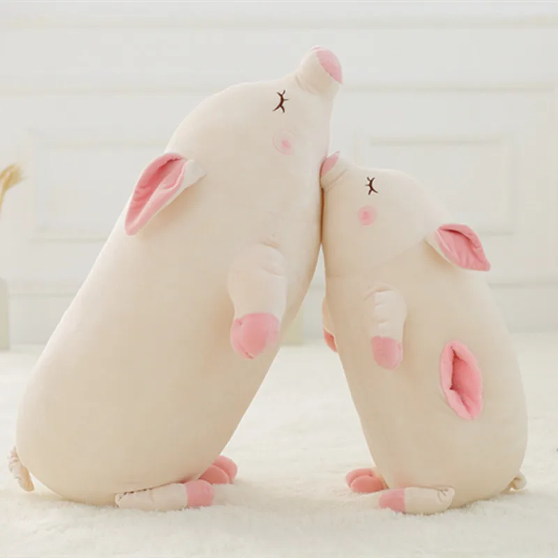 

45cm 60cm 80cm Size Pink Pig Plush Toy Cute Pig Soft Stuffed Doll Pig Pillow Gift For Lovers Christmas Gift Wholesale Retails