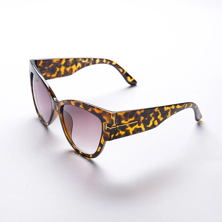 Ким солнечные очки в стиле Кардашьян женские плоские квадратные люнет Роскошные брендовые дизайнерские черные с заклепками солнцезащитные очки для женщин - Цвет линз: Leopard