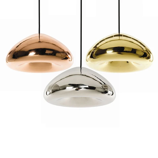 Gold Silver Copper Lampshade Gl Pendant Light Fixtures Modern Gold Silver Copper Lampshade Gl Pendant Light Fixtures Modern Lighting Dining Room Nordic Contemporary