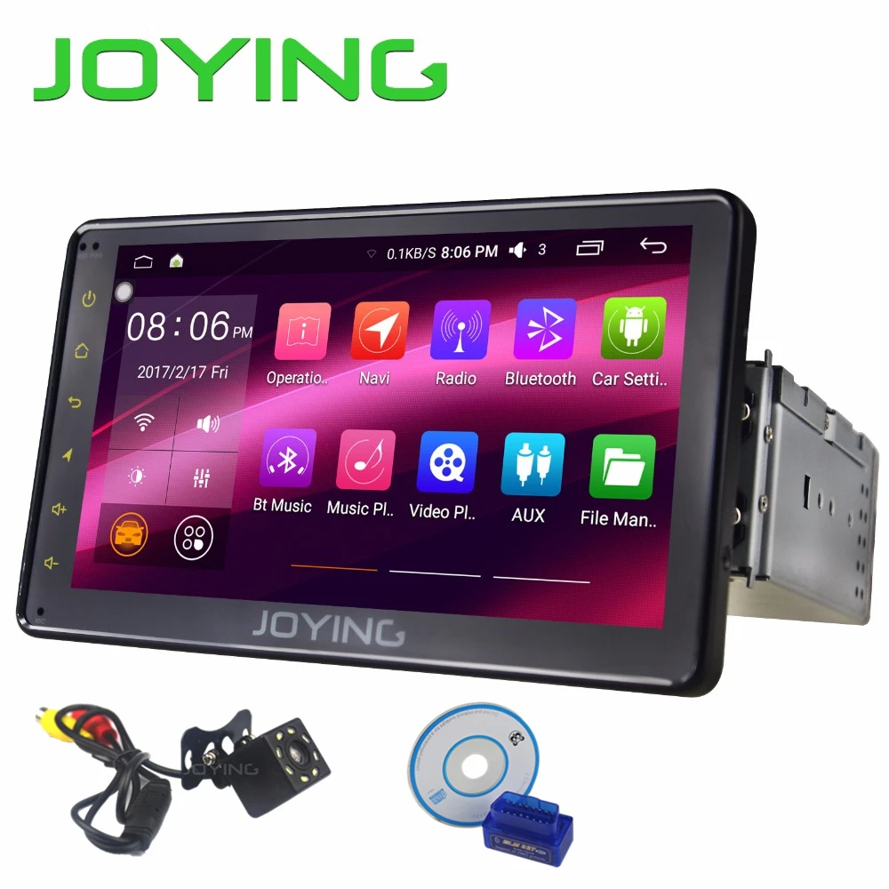 JOYING Android 6 0 Car font b Radio b font screen system Single 1 DIN 7
