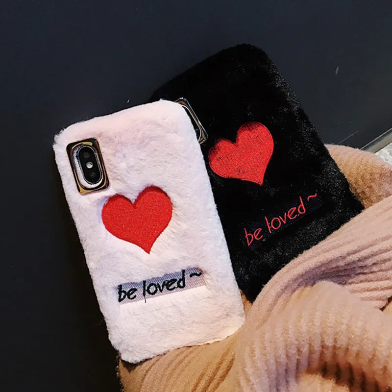Plush Fluffy case for iphone xs max (5)
