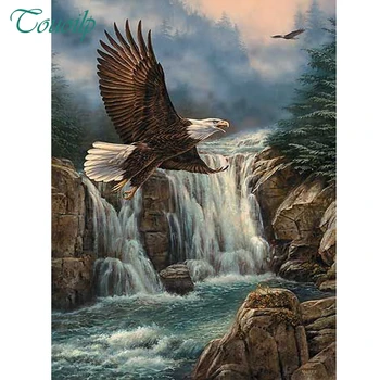 

Diy Diamond Painting Cross Stitch Square&round landscape Eagle Falls Diamond Embroidery 5D Diamond Mosaic Crafts Home Decor