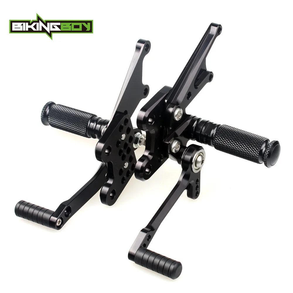BIKINGBOY для Kawasaki Ninja ZX-14 ZZR ZZ-R 1400 2006 2007 2008 2009 2010 2011 Rearsets подножки задние регулируемые