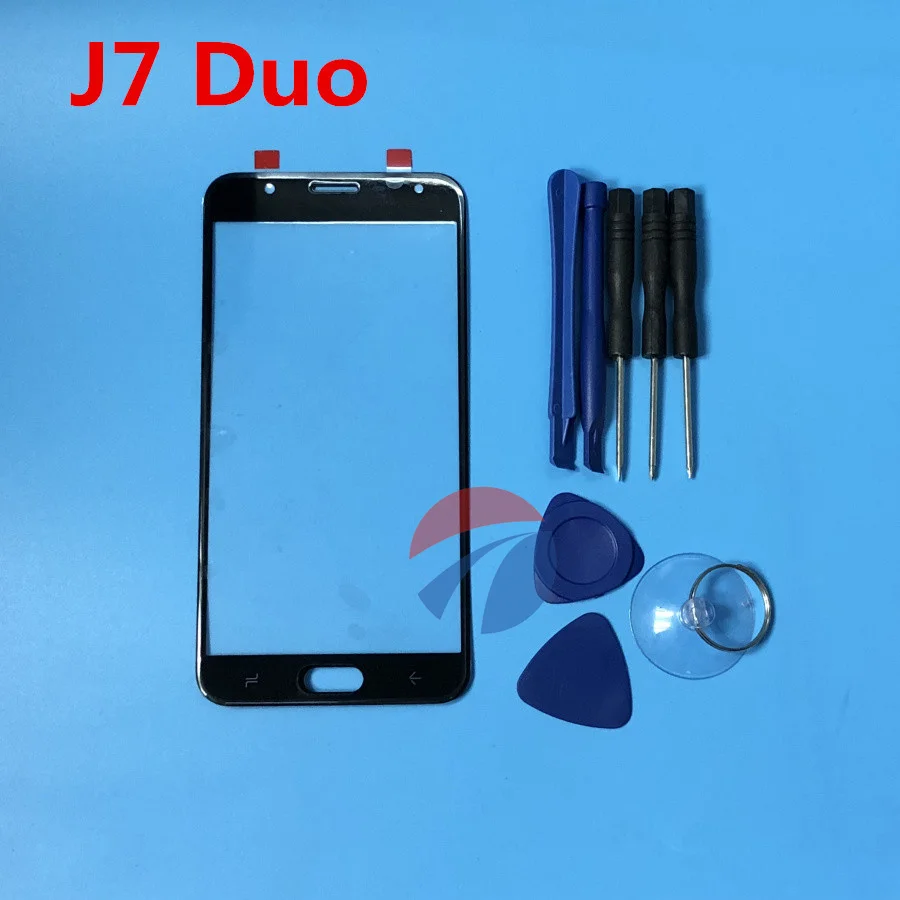

Original Screen Front Glass Lens Replacement For Samsung Galaxy J7 Duo 2018 J720 J720F Touch Panel Glass + Tools